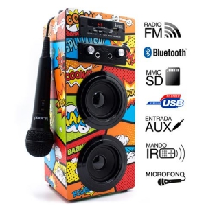 ALTAVOZ JOYBOX KARAOKE BLUETOOTH COMIC BIWOND
