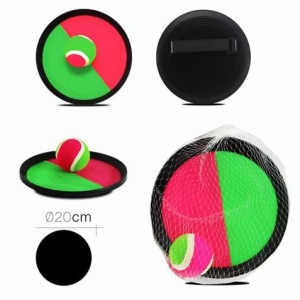 SET DE RAQUETA CON VELCRO 20CM DIÁMETRO
