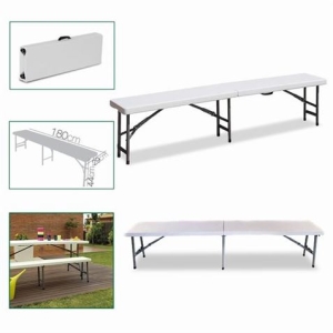 BANCO PLEGABLE BLANCO 180X29XH44CM