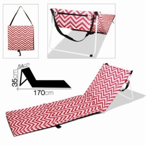 COLCHONETA ABATIBLE ZIGZAG GROSELLA 170X54X35CM