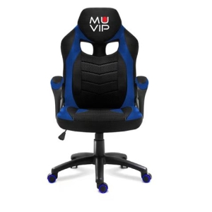 REACONDICIONADA SILLA GAMING GM1300 TELA NEGRO / AZUL MUVIP