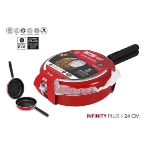 SARTEN TORTILLERA INDUCCION DOBLE 24CM INFINITY PLUS QUTTIN