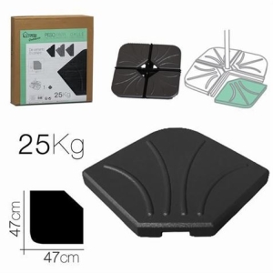 PESO PARA SOMBRILLA 25KG NEGRO 47X47CM URBAN LIVING