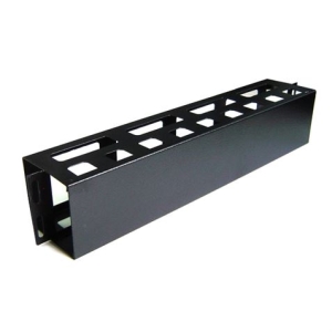 PANEL 2U GUIADO Y DISTRIBUCIÓN DE CABLEADO CON TAPA PARA RACKS 19 CROMAD"