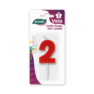 VELA ROJA NUMERO 2 ALGON