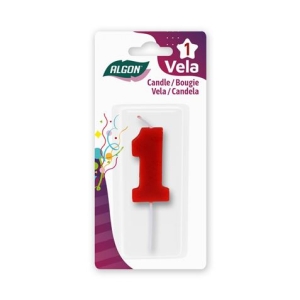 VELA ROJA NUMERO 1 ALGON