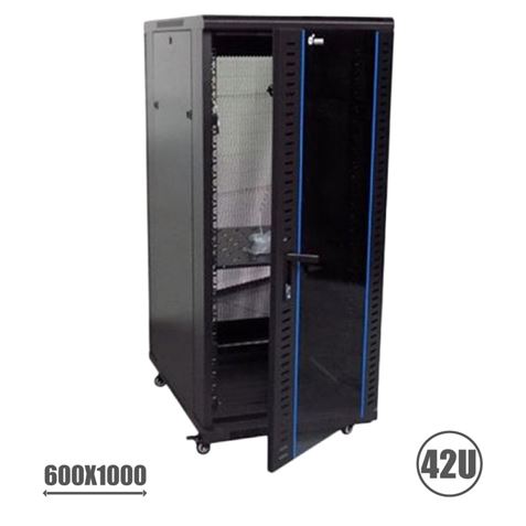 RACK 19 42U 600X1000 PERFORADO CROMAD"
