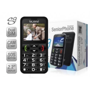 REACONDICIONADO TELEFONO S9 DUAL SIM SENIOR PHONE NEGRO BIWOND
