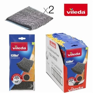 PACK 2 ESTROPAJOS FIBRA VERDE ULTRA FRESH VILEDA