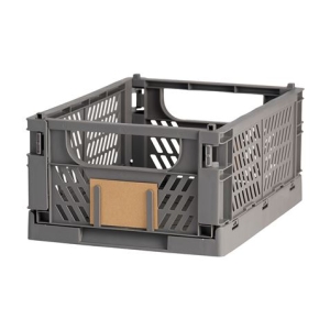CAJA ALMACENAJE PLEGABLE 33X24.5X15CM GRIS