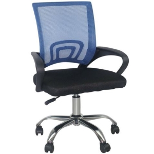 REACONDICIONADA SILLA DE ESCRITORIO CON RUEDAS CLASSIC 95X65X52CM AZUL
