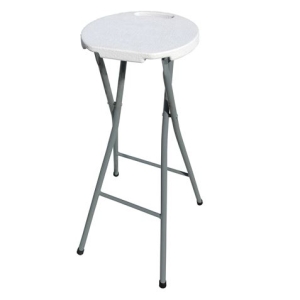 TABURETE PLEGABLE BLANCO 32X76