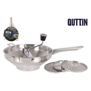 PASAPURE DE ACERO 24CM CON 3 DISCOS QUTTIN