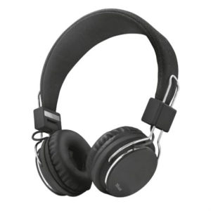 AURICULARES TRUST ZIVA BLACK CON MICROFONO Y CONTROL VOLUMEN