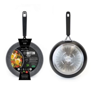 SARTEN WOK 24CM INDUCCION ALUMINIO GRANDCHEF QUTTIN