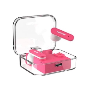 AURICULARES BLUETOOTH TWS 011 ROSA PANTONE TM