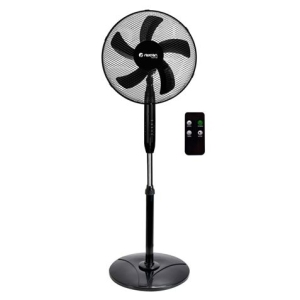 VENTILADOR DE PIE 16 40CM 40W CON MANDO A DISTANCIA NEGRO"