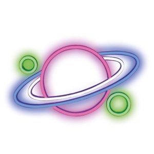 LAMPARA DECORATIVA NEON LED PLANET MULTICOLOR FOREVER