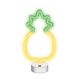 LAMPARA SOBREMESA DECORATIVA NEON LED PIÑA