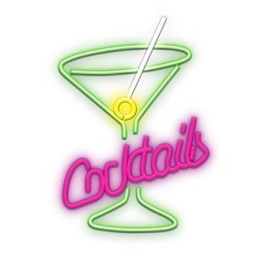LAMPARA DECORATIVA NEON LED COCKTAILS FOREVER