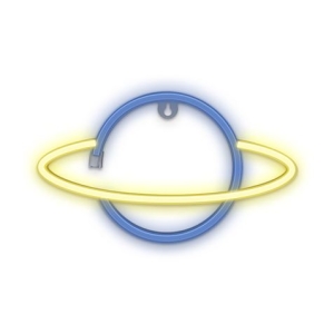 LAMPARA DECORATIVA NEON LED SATURN FOREVER