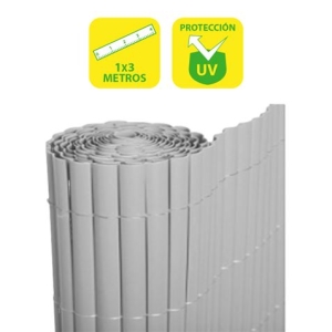 CAÑIZO PLÁSTICO DOBLE CARA 1X3 METROS GRIS CLARO SUNGARDEN