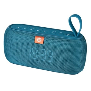 REACONDICIONADO ALTAVOZ BLUETOOTH CLOCK 10W AZUL COOLSOUND