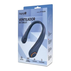 VENTILADOR DE CUELLO RECARGABLE AZUL DIGIVOLT