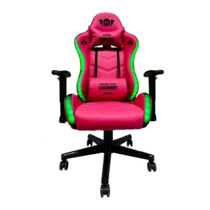 SILLA GAMING RGB SERIE RAPTOR LEGENDARY ROSA CROMAD