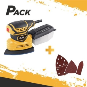 PACK LIJADORA MULTIFUNCIÓN 180W + JUEGO DE 36 LIJAS BLIM