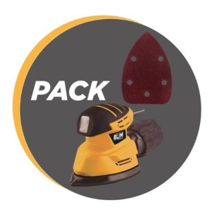 PACK LIJADORA ORBITAL 130W + JUEGO DE 40 LIJAS BLIM