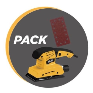 PACK LIJADORA ORBITAL 180W + JUEGO DE 30 LIJAS BLIM