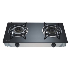 REACONDICIONADA COCINA GAS INOX 2 FUEGOS CRISTAL TEMPLADO MUVIP