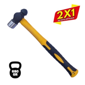 MARTILLO DE BOLA MANGO DE FIBRA 680GR BLIM (2 X 1)