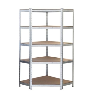 REAC ESTANTERIA METÁLICA ESQUINERA GALVANIZADA 5 BALDAS 180X90X40X90CM BLIM