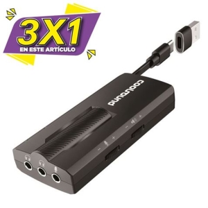 TARJETA DE SONIDO 7.1 EXTERNA GAME COOLSOUND (3 X 1)