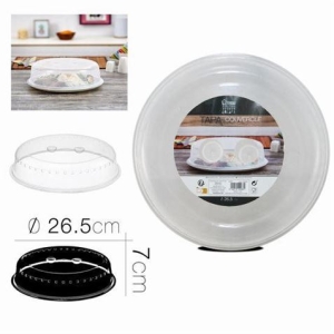 TAPA MICROONDAS TRANSPARENTE 26.5X7
