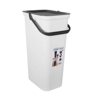 PAPELERA CON ASA 38 LITROS BLANCA MODA TONTARELLI