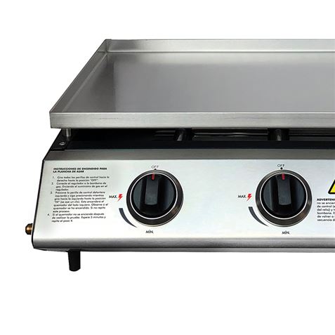 PLANCHA DE ASAR 3 FUEGOS INOXIDABLE MUVIP - Imagen 2