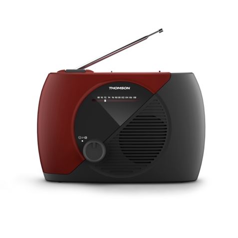 RADIO FM PORTATIL GRANATE/NEGRO RT353 THOMSON