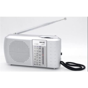 RADIO PORTATIL AM/FM/SW TRES BANDAS GRIS FM-4407 GEN-X