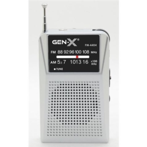RADIO PORTATIL AM/FM ANALOGICA GRIS FM-4404 GEN-X