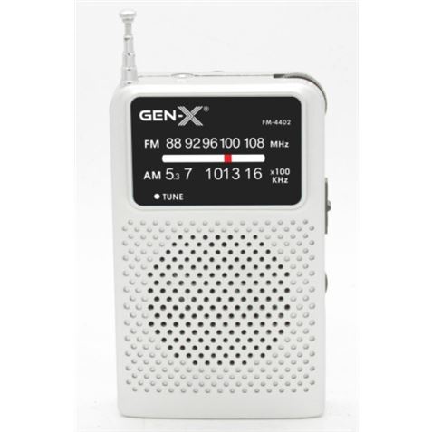 RADIO PORTATIL AM/FM ANALOGICA GRIS FM-4402 GEN-X