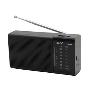 RADIO PORTATIL AM/FM DIAL CLASICO NEGRA GEN-X