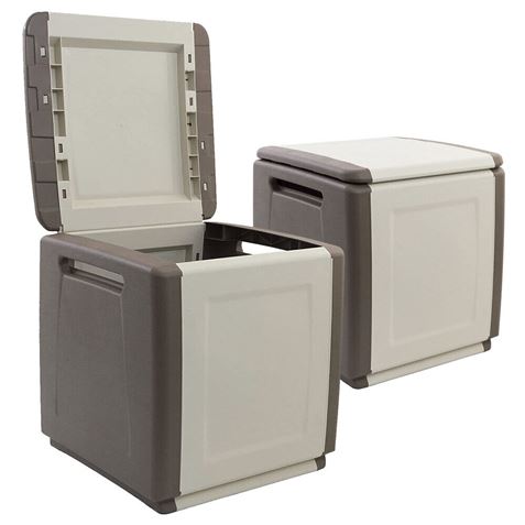 BAUL DE ALMACENAMIENTO CUBE LINE 540X530X570MM ARTPLAST - Imagen 2