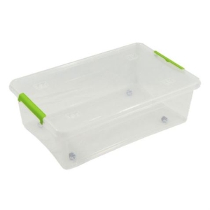 CAJA ORGANIZADORA CON TAPA, RUEDAS Y CIERRES 585X390X170MM ARTPLAST