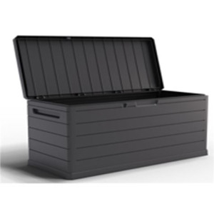 BAUL EXTERIOR 350 LITROS CON CERRADURA GRIS OSCURO ARTPLAST