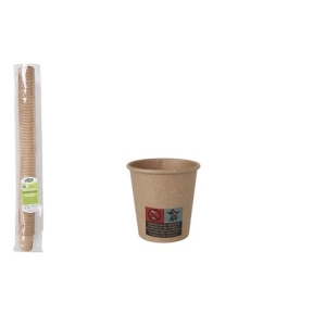 SET 50 VASOS CARTON KRAFT 80CC ALGON