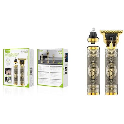 KIT CORTAPELO Y NARICERO METAL GL69634 RECARGABLE GREEN LYCA