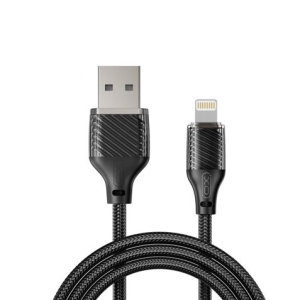 CABLE DE CARGA 6A USB A LIGTHNING 1 METRO NEGRO XO